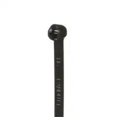 Cincho de Nylon 6.6 Dome Top Con Lengüeta de Bloqueo de Acero Inoxidable 203 mm largo x 4.7mm ancho Color Negro Exte