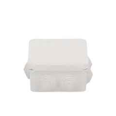Caja Derivación Conexión de Plástico (89 X 89 X 50 mm) con 7 Glándulas de Goma. Para Instalaciones Comerciales  Resi