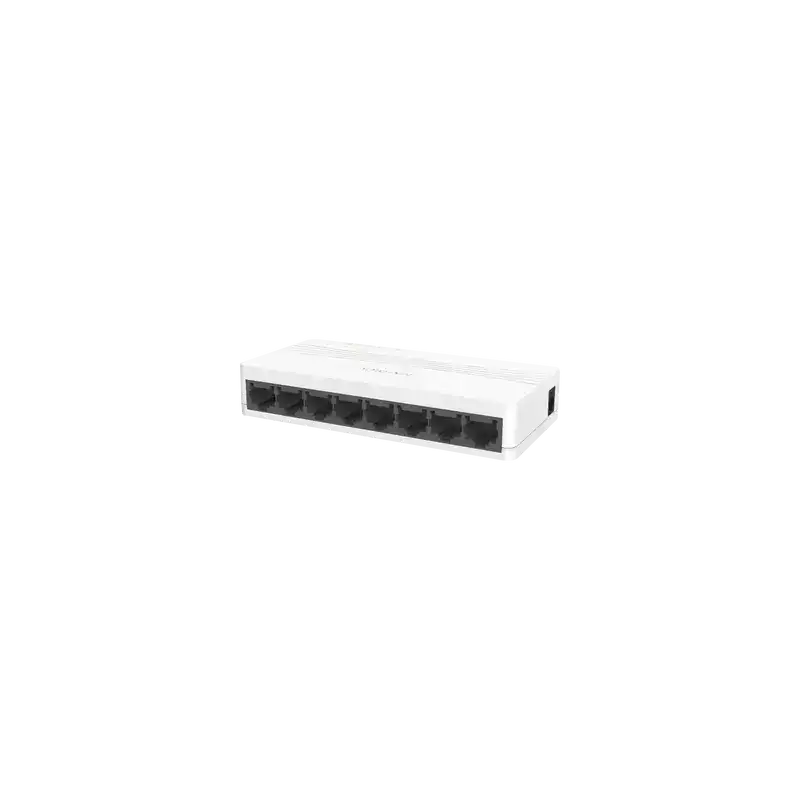 Switch No Administrable de Escritorio de 8 Puertos   Fast Ethernet  10   100 Mbps   Diseño Compacto y Estetico