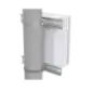 Montaje de Metal Galvanizado para Poste Universal para Gabinetes de Ancho Hasta 30 cm. Montaje de Metal Galvanizado para Poste Universal para Gabinetes de Ancho Hasta 30 cm.