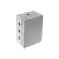 Caja de Unión de Aluminio con 5 salidas de 3 4   1 Izq_1 Der_3 Abajo.
