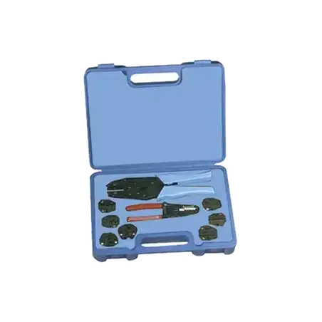 Kit en Estuche Plástico con 7 Muelas para Instalar Terminales en Cable Pinzas RFA 4005 20 y Desforradora de Cable.