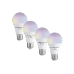 Kit de 4   Foco tipo inteligente con señal inalámbrica WIFI   multi color RGBW  uso de App Shelly  AC 100 240V