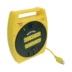 Multicontacto Eléctrico Tipo Carrete con 6 Contactos y 6 metros de Extensión   127 V CA 10 A Máximo.