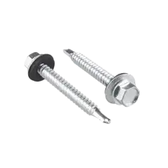 Tornillo   Pija cabeza hexagonal con rondana y punta de broca   no 14 x 2 50 piezas.