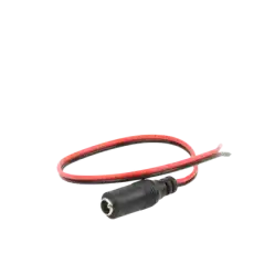 Cable con conector hembra alimentación para Vcc con puntas libres.