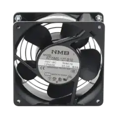 Ventilador Axial Compacto de 4 Pulgadas 49 CFM 115 Vca De Acero Color Negro