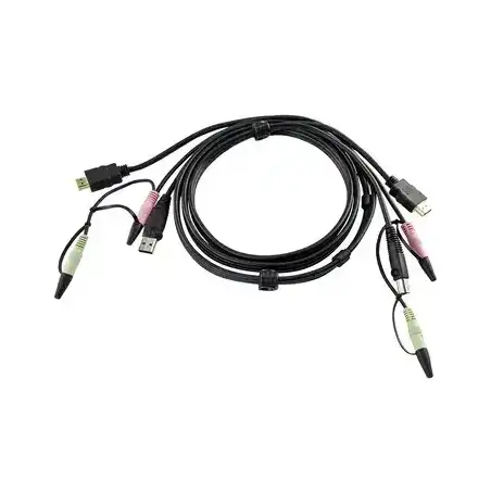Cable KVM USB HDMI   Audio   1.8m   Conexión de PC a Conmutador KVM   Compatible con Conmutadores ATEN