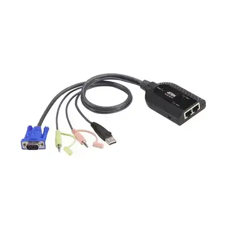 Estación de consola por IP KVM VGA   Cat 5e 6