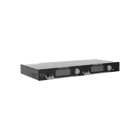 Kit de Microfonía inalámbrico   2 Micrófonos de mano   Receptor UHF   Pantalla LCD   200 Canales   Gran cobertura