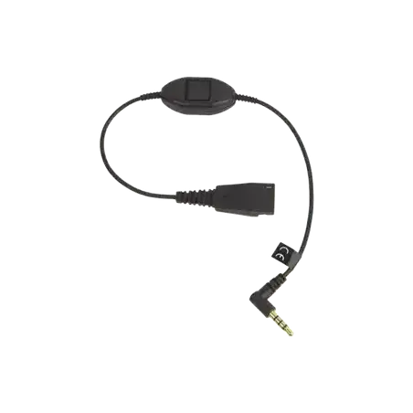 Jabra Cord QD a conector de 3.5 mm con Push to Talk para teléfonos celulares smartphones (8800 00 103)