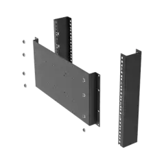 Montaje para Monitor VESA 75x75 hasta 200x200. Compatible con rack 19 5U.