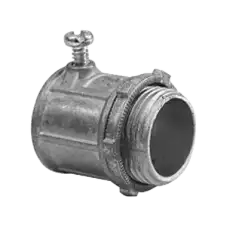 Conector de 2 para Tubo Pared Delgada con Tornillos Opresores.