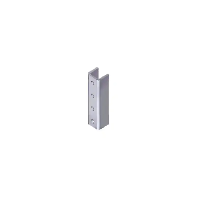 Herraje Cople Para Unicanal 4 X 4 cm de 4 Perforaciones.