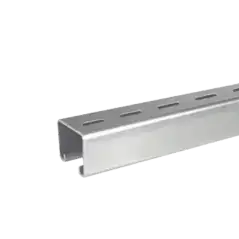 Unicanal Perforado 4 x 4 cm x 3 m   Calibre 16   Galvanizado Electrolítico.