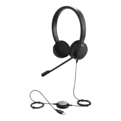 Jabra Evolve 20 DUO con conexión USB micrófono con cancelación de ruido de ultima generación configuración Plug and