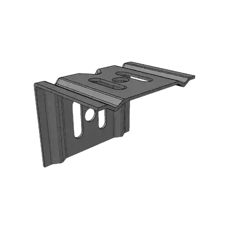 Ménsula económica MallaFils para montaje en pared para anchos de charola de 50 mm con acabado electrozinc