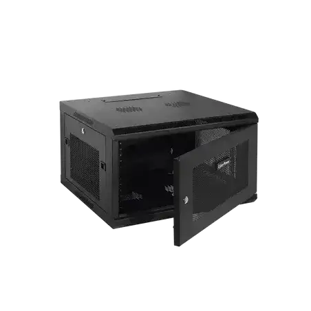 Gabinete Fijo para Montaje en Pared con Puerta Perforada 6UR (600 x 372 x 600 mm) (An. x Al. x Prof.)