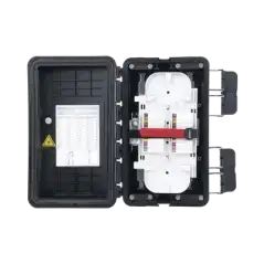 Caja de Distribución de Fibra Óptica Hasta 96 Empalmes Exterior IP65 Color Negro