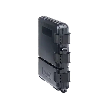 Caja de Distribución de Fibra Óptica para 24 Empalmes con 8 acopladores SC APC simplex Exterior IP55 Color Negro