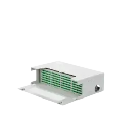 Distribuidor de Fibra Óptica para 144 empalmes con 144 acopladores SC APC y 144 pigtails SC APC 19 3 UR