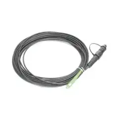 Jumper de Fibra Óptica conector SC APC   conexión a caja FDP460 redondo 10 metros forro 3 mm G657A2 negro