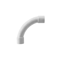 Curva de radio estrecho para tubería rígida recomendado para cables de datos PVC Auto extinguible de 40 mm