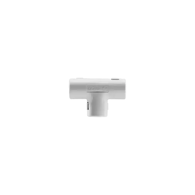 Unión en T para tubería rígida recomendado para cable eléctrico PVC Auto extinguible de 20 mm