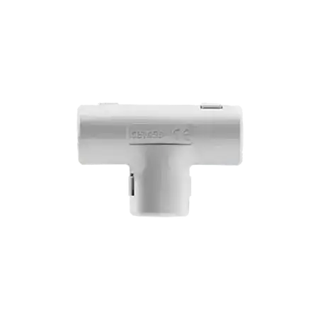Unión en T para tubería rígida recomendado para cable eléctrico PVC Auto extinguible de 25 mm
