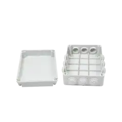Caja de derivación de PVC Auto extinguible con 12 entradas tapa atornillada 300x220x120 MM Para Exterior (IP55)