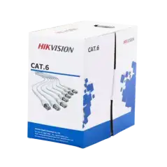 Bobina de Cable de 305 m (1000 ft) Cat 6   100% Cobre   Color Blanco   Uso en Interior   PVC