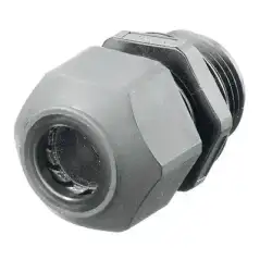 Conector de cable estilo europeo para conductores de 0.18 a .31 para conduit 3 8 gris.