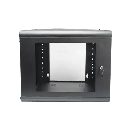 Gabinete de Pared 9U de 635 mm de Profundidad Rack de 19 in  en Acero Reforzado: Compacto y Resistente para Solucion