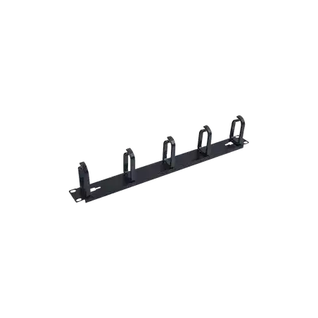 Organizador de Cables con 5 anillos 1U 19 Color negro