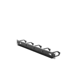 Organizador de Cables con 5 anillos 1U 19 Color negro