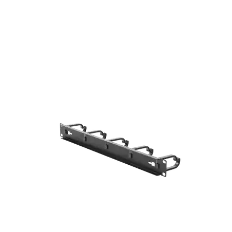 Organizador de Cables con 5 anillos 1U 19 Color negro
