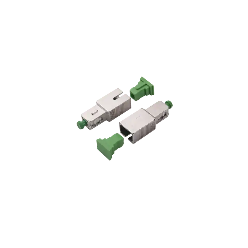 Atenuador óptico macho hembra con conector SC APC de 15dB para fibra Monomodo Atenuador óptico macho hembra con conector SC APC de 15dB para fibra Monomodo
