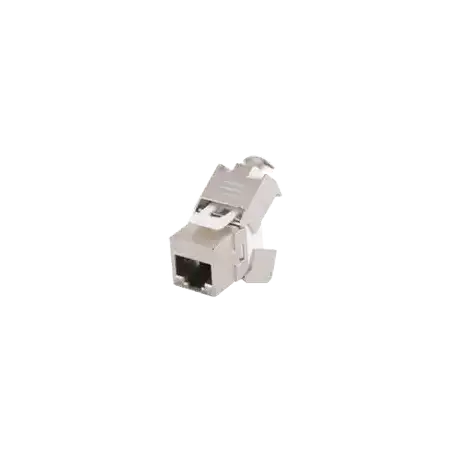 Módulo Jack Keystone Cat6A Blindado (STP) sin herramienta (toolless) para faceplate
