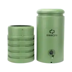 Pedestal para Cajas de Empalme de Fibra Óptica Cilíndrico Color Verde con Bracket Estandar (No incluye caja de empal