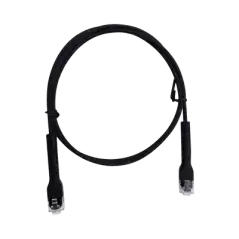 Cable de Parcheo Ultra Slim Con Bota Flexible UTP Cat6   3 m Negro Diámetro Reducido