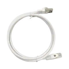 Patch Cord Cat6A 10G blindado 1.0M ( 3.28 ft ) BLANCO