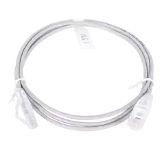 Cable de Parcheo Slim UTP Cat6   1.5 m Gris Diámetro Reducido (28 AWG)