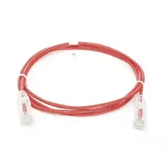 Cable de Parcheo Slim UTP Cat6 1.5 m Rojo Diámetro Reducido (28 AWG)