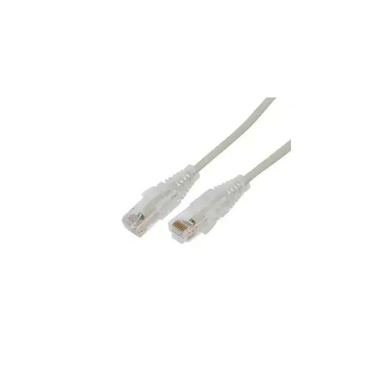 Cable de Parcheo Slim UTP Cat6A   10 m Gris Diámetro Reducido (28 AWG)