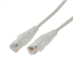 Cable de Parcheo Slim UTP Cat6A   2 m Gris Diámetro Reducido (28 AWG)