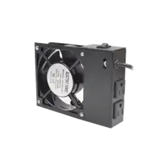 Ventilador 110 Vca con Clavija para Gabinete de Pared con 2 Tomas de Corriente