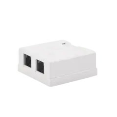 Caja de pared con Jack UTP Cat5e y Jack RJ11 telefónico