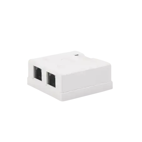 Caja de pared con Jack UTP Cat5e y Jack RJ11 telefónico