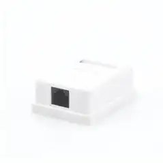 Caja de pared con 1 puerto Keystone incluye Jack Cat5e