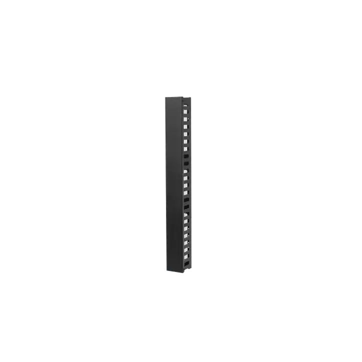 Organizador de Cable Vertical de 24 Unidades Rack Sencillo Compatible con Racks Serie EIRL y EIQR Organizador de Cable Vertical de 24 Unidades Rack Sencillo Compatible con Racks Serie EIRL y EIQR